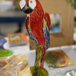Papuga Witraż Malowany